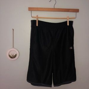 men’s black champion shorts